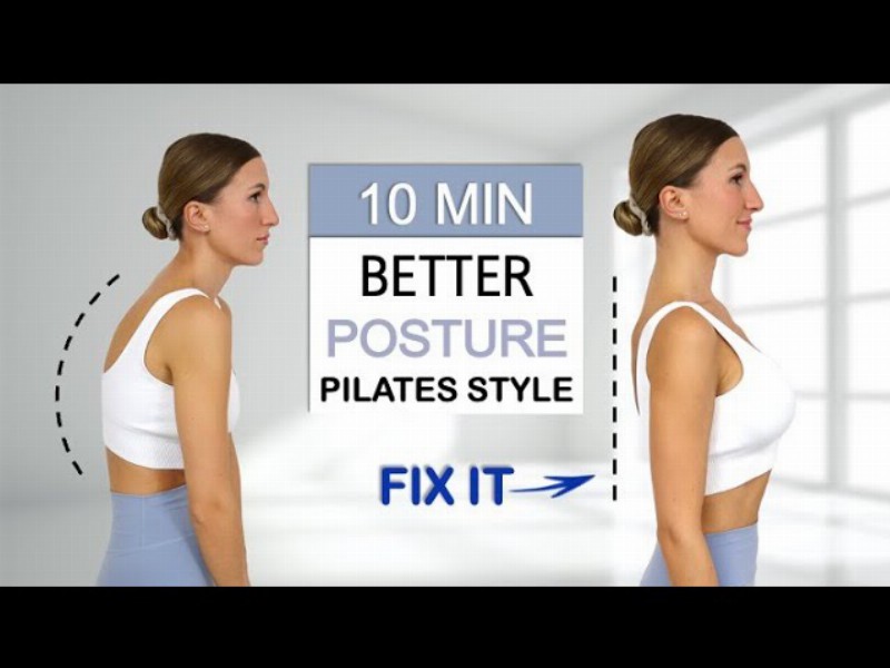 image 0 10 Min Fix Your Posture - Pilates Style : Daily Routine : stretch & Strengthen Your Back : No Repeat