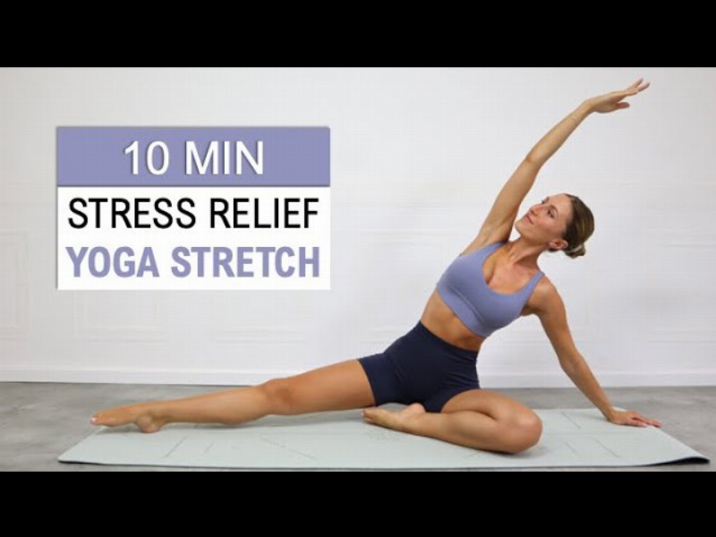 image 0 10 Min Full Body Stretch : Yoga Stress Relief And Tension Relief : Daily Routine For Relaxation