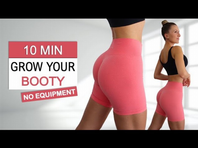 10 Min Grow Your Booty : No Thigh Activation No Squats Knee Friendly No Equipment