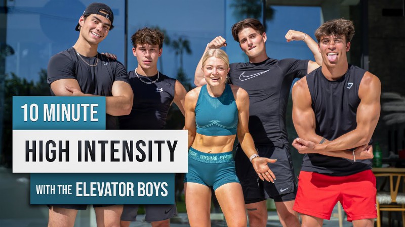10 Min Sweaty Cardio Hiit Workout With The Elevator Boys! No Equipment No Repeat Full Body Workout