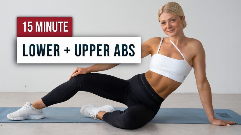 15 Min Abs Burner Workout - Lower And Upper Abs No Equipment Core Home Workout