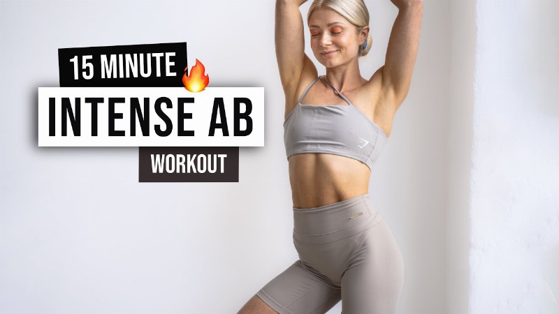 image 0 15 Min Intense Abs Workout - No Rest Killer Abs & Core No Equipment Home Workout With Cool Music