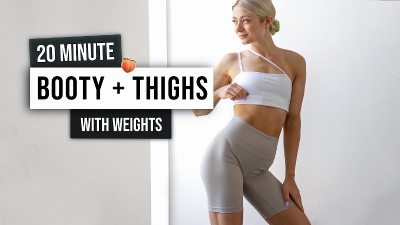 image 0 20 Min Booty + Inner Outer Thigh Workout - With Weights No Repeat Lower Body Home Workout