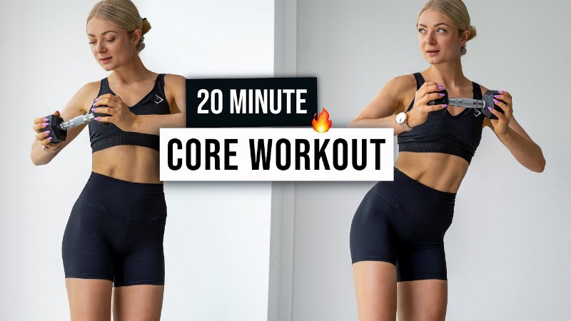 image 0 20 Min Total Core + Abs Workout - With Weights - Home Workout To Build A Strong Core