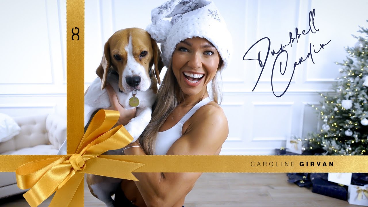 20 Minute Christmas Cardio Workout With Dumbbells : Caroline Girvan