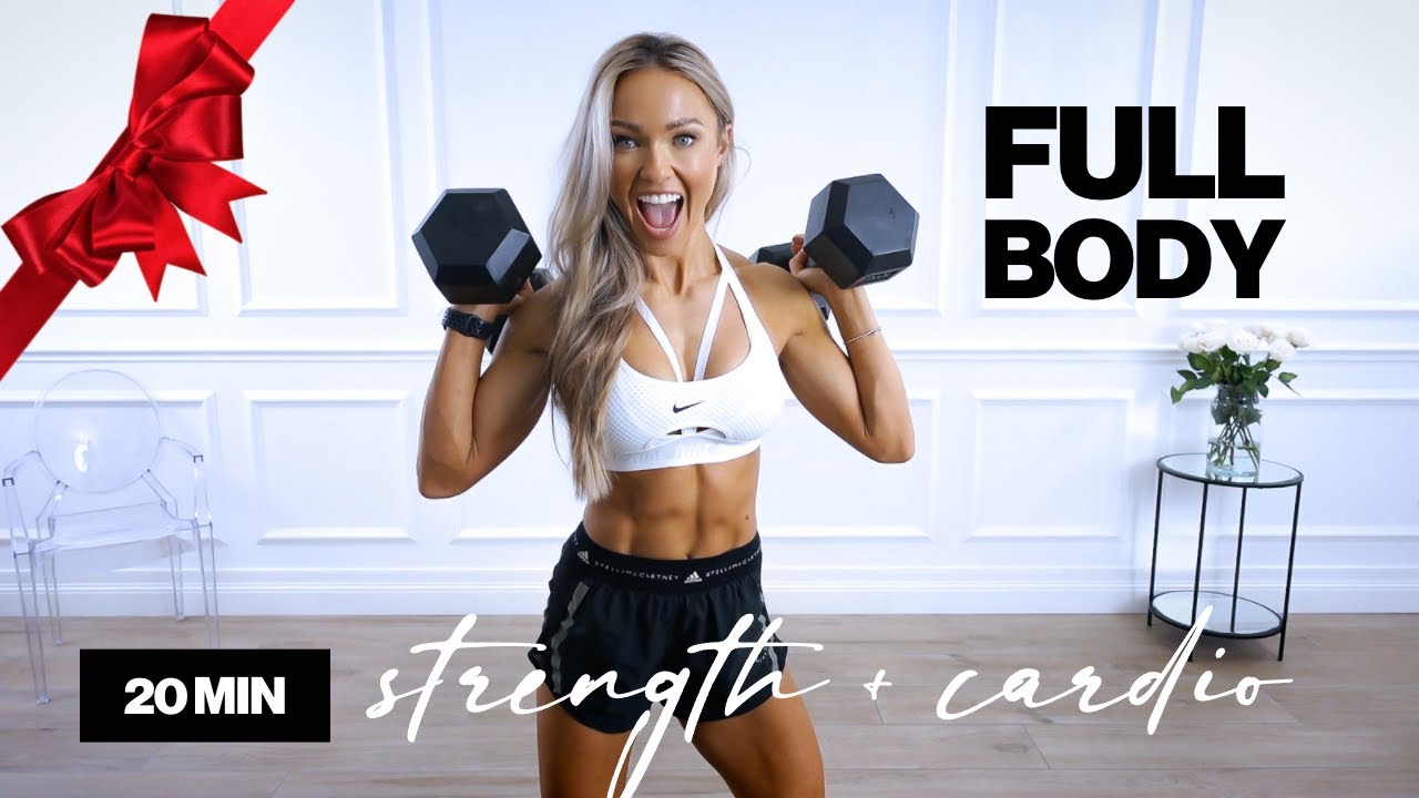 image 0 20 Minute Dumbbell Full Body Workout : Strength + Cardio