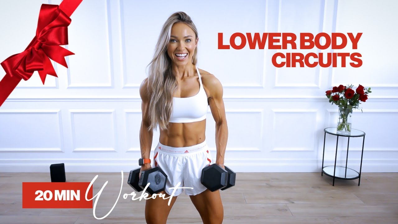 20 Minute Dumbbell Lower Body Circuits Workout : Caroline Girvan