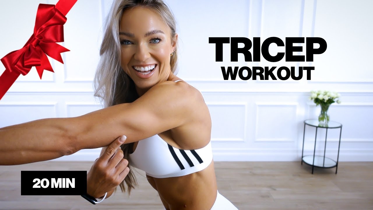 20 Minute Tricep Workout With Dumbbells - No Push Ups : Upper Body