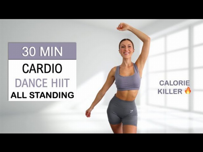 30 Min All Standing Cardio Hiit Dance Workout : Burn Up To 400 Calories : To The Beat Super Fun