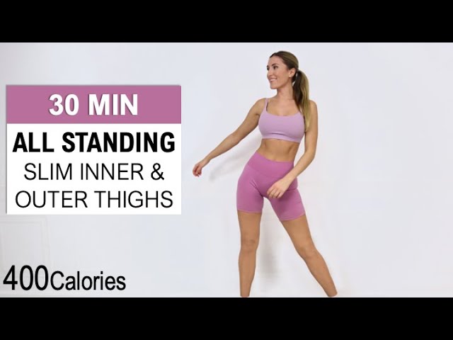 image 0 30 Min All Standing Cardio Hiit : Slimmer Legs : Inner & Outer Thigh Fat Burning Workout : No Repeat