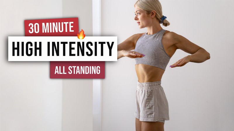 30 Min Cardio Hiit Workout - All Standing - No Equipment No Repeat Hight Intensity Home Workout