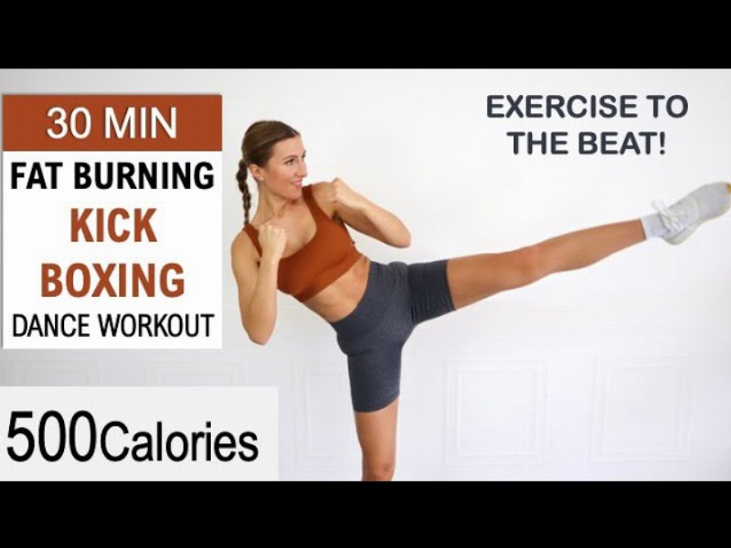 image 0 30 Min Fat Burning Kickboxing Dance Workout : sweaty Hiit : Exercise To The Beat : No Repeat