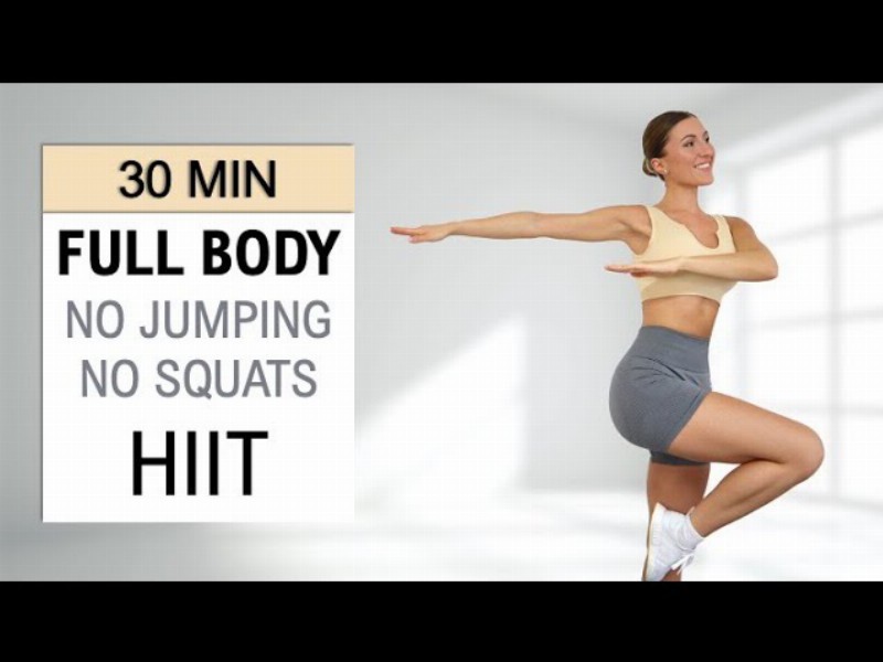 30 Min Full Body Hiit - No Squats No Jumping : Cardio Fat Burn : Low Impact : Fun : No Repeat