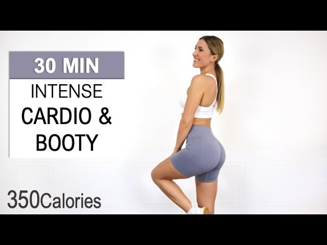 image 0 30 Min Intense Cardio And Booty Workout : Fat Burning Hiit : No Equipment : No Repeat