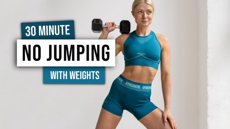 30 Min Killer Full Body Workout - With Weights - No Jumping - No Repeat Home Workout