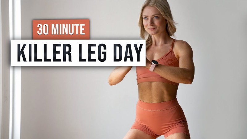image 0 30 Min Killer Leg Day - At Home Workout No Equipment Lower Body Hiit No Repeats