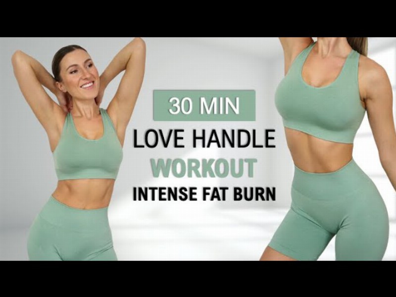 30 Min Lose Love Handle : Intense Fat Burn : All Standing - No Jumping Sweaty Hiit No Repeat