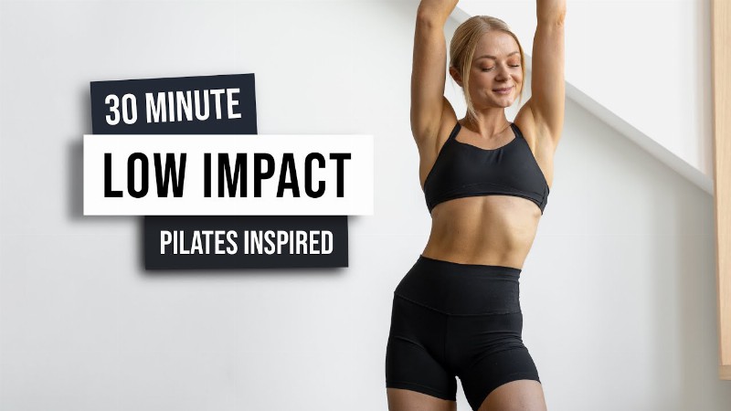30 Min Low Impact - Pilates Inspired Workout + Stretching - No Equipment No Repeat