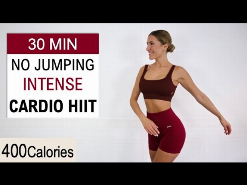 image 0 30 Min No Jumping - Intense Cardio Hiit : Energizing : fat Burn : Super Fun No Repeat