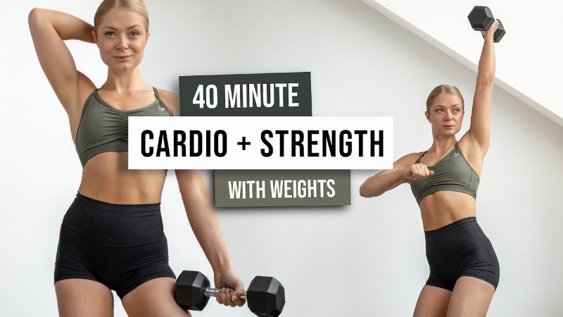 40 Min Sweat + Strength Workout With Weights - Full Body Toning & Strengthening Home Workout