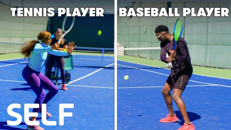 Baseball Players Try To Keep Up With Tennis Players : Self