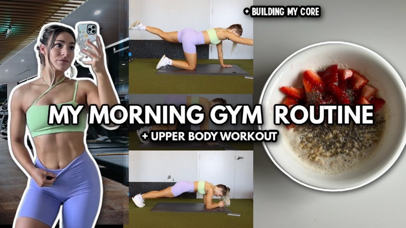 image 0 My Morning Gym Routine : Upper Body Workout For Women & Beginners : Core Circuit