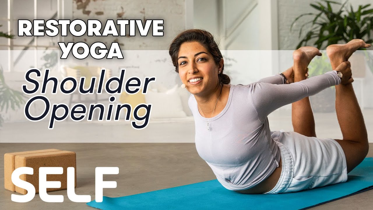 image 0 Restorative Yoga: Shoulder Opening - Class 6 : Sweat With Self