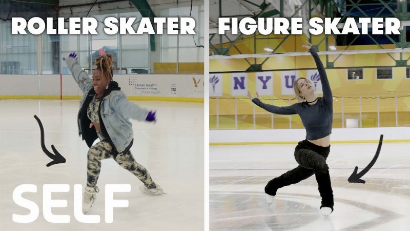 Roller Skaters Try To Keep Up With Figure Skaters : Self