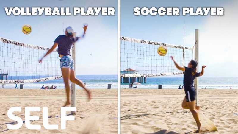 image 0 Soccer Players Try To Keep Up With Beach Volleyball Pros : Self